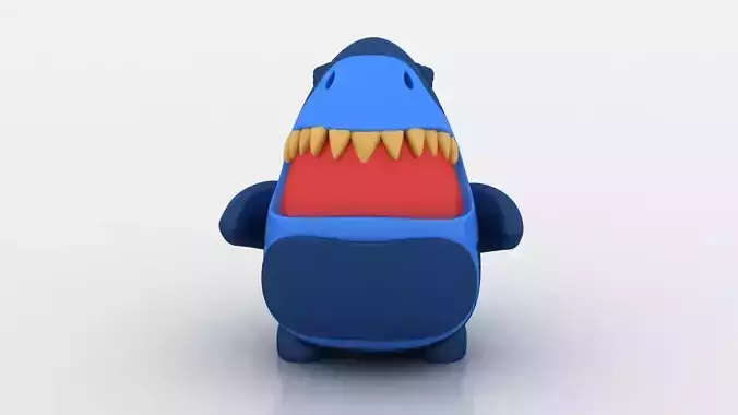  cartoon dino character 3D printable model 