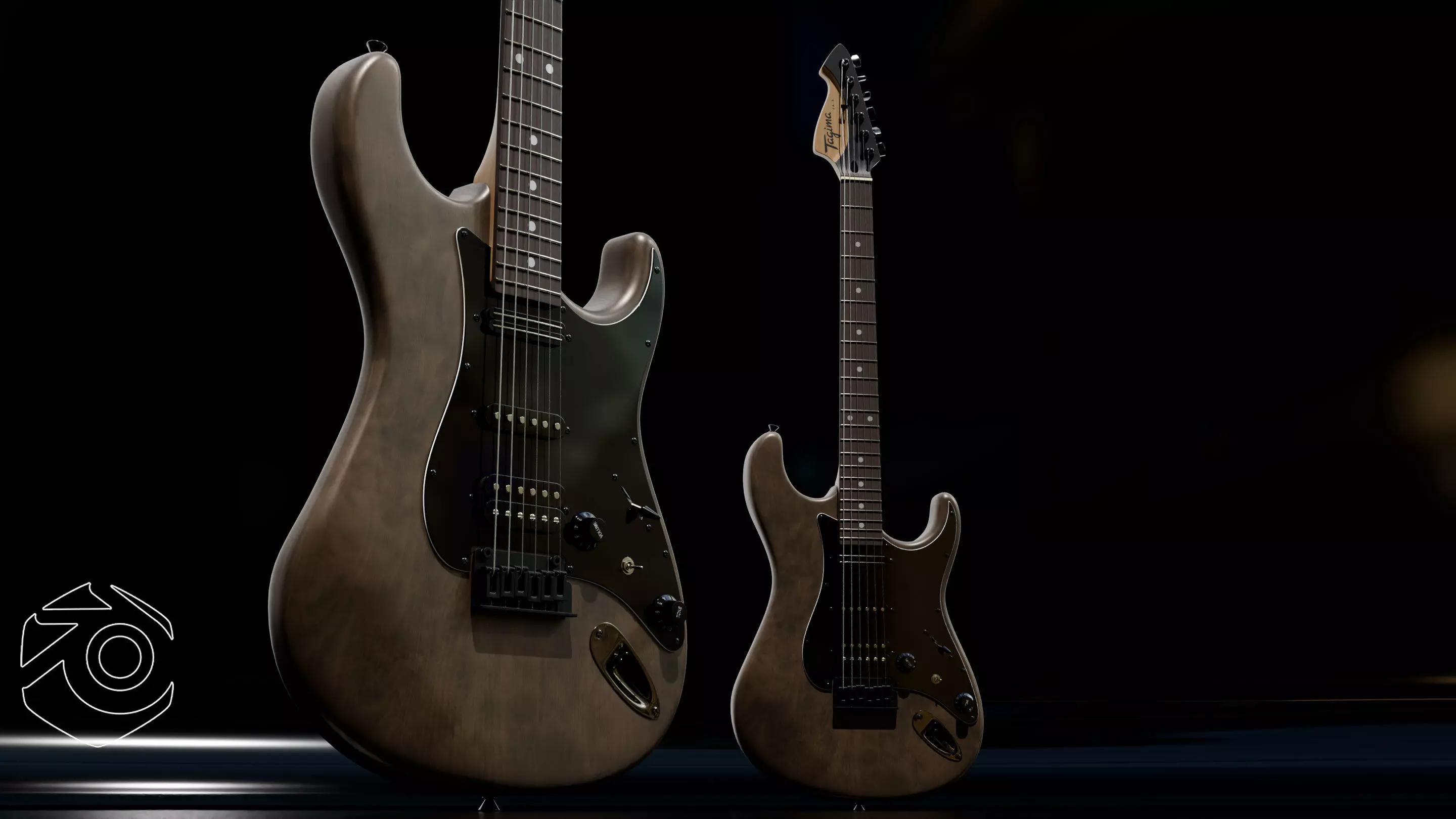 Electric Guitar - Strat-Style JA-3 Inspired 3D model