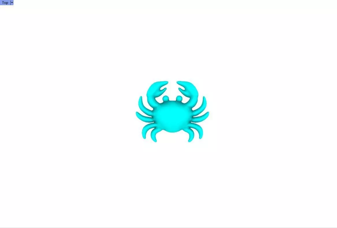 Oceanic Animal Stud and Dangling Earring Pack - Crab 3D print model_18