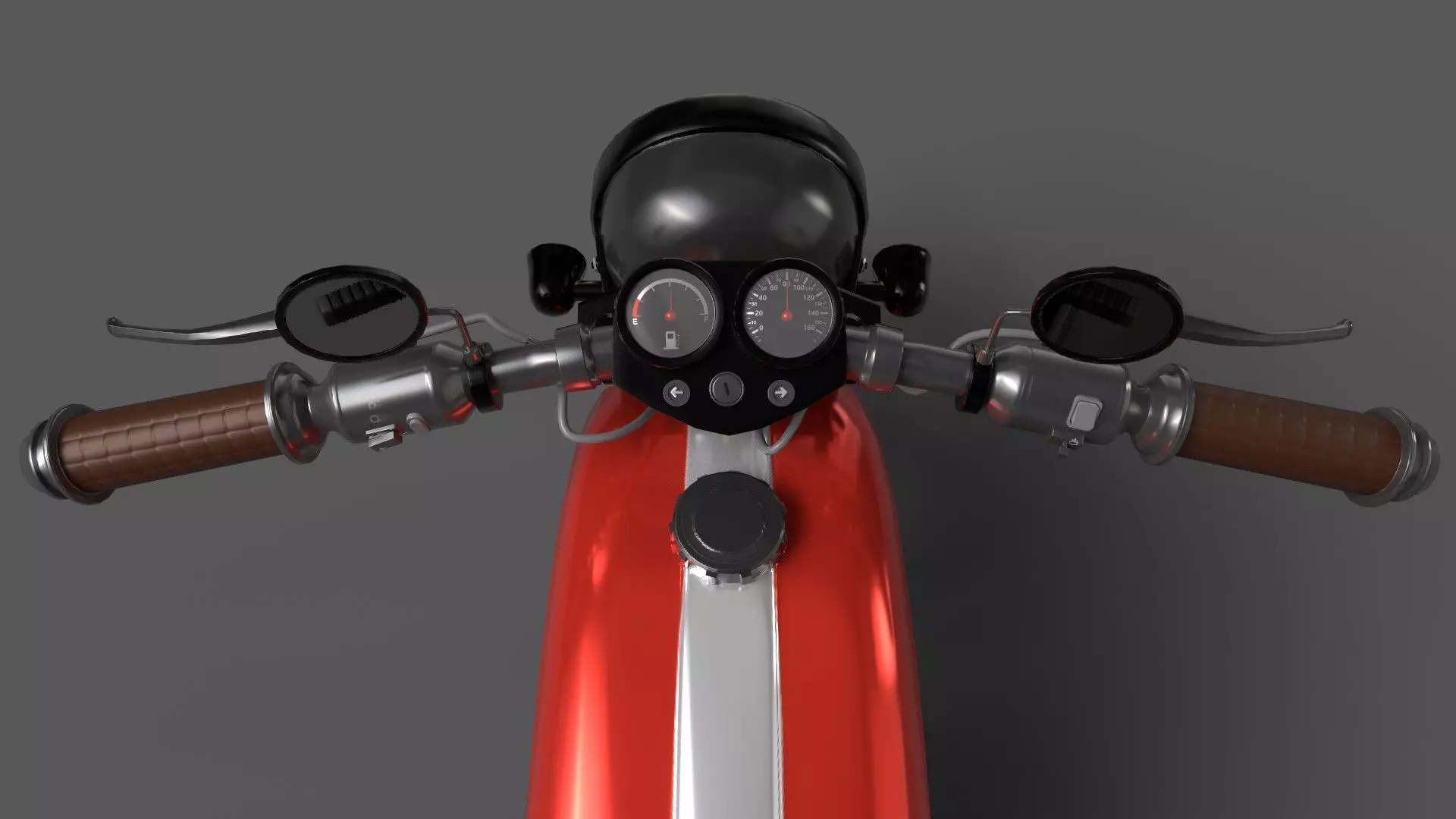 Realistic Motorcycle 3D Model Low-poly 3D model_6