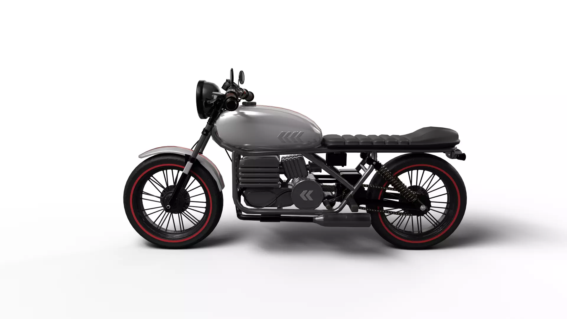 Realistic Motorcycle 3D Model Low-poly 3D model_2