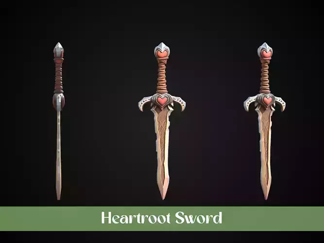 Stylized Hobbit Sword - Heartroot