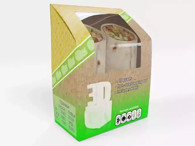 Food wrap box snack