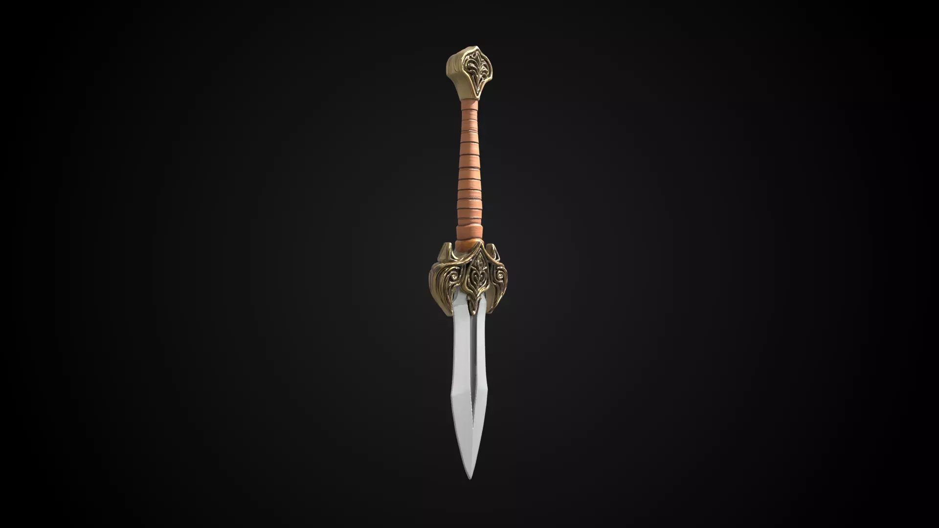 Stylized Hobbit Sword - Shirebite - Game Ready 3D model_3