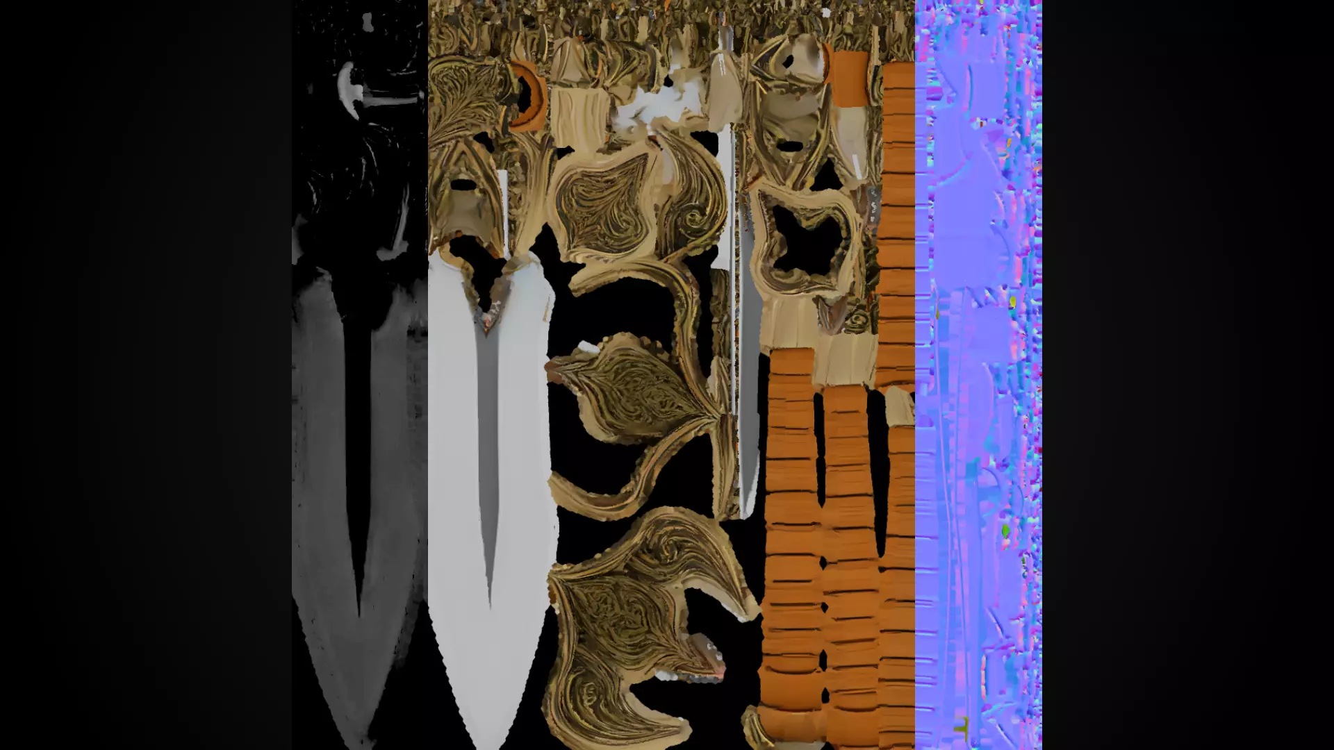 Stylized Hobbit Sword - Shirebite - Game Ready 3D model_8