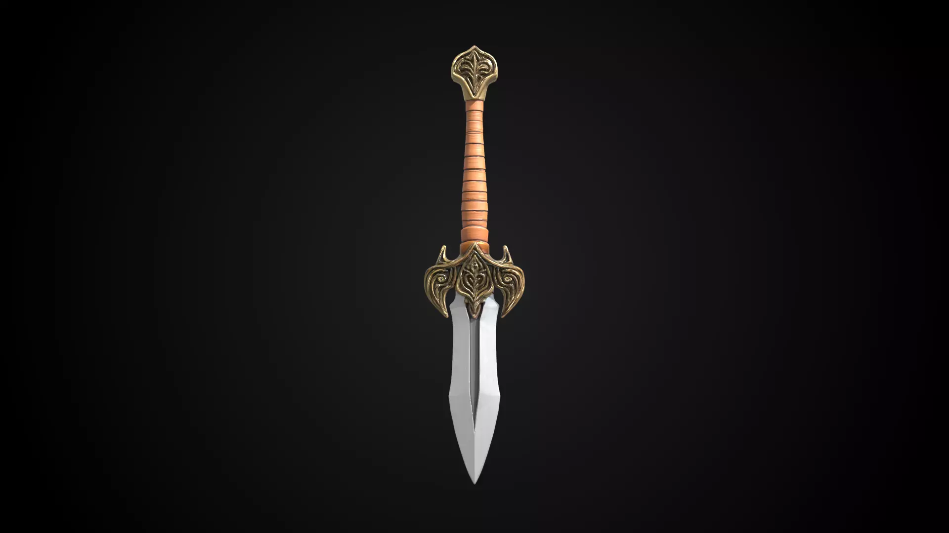 Stylized Hobbit Sword - Shirebite - Game Ready 3D model_1