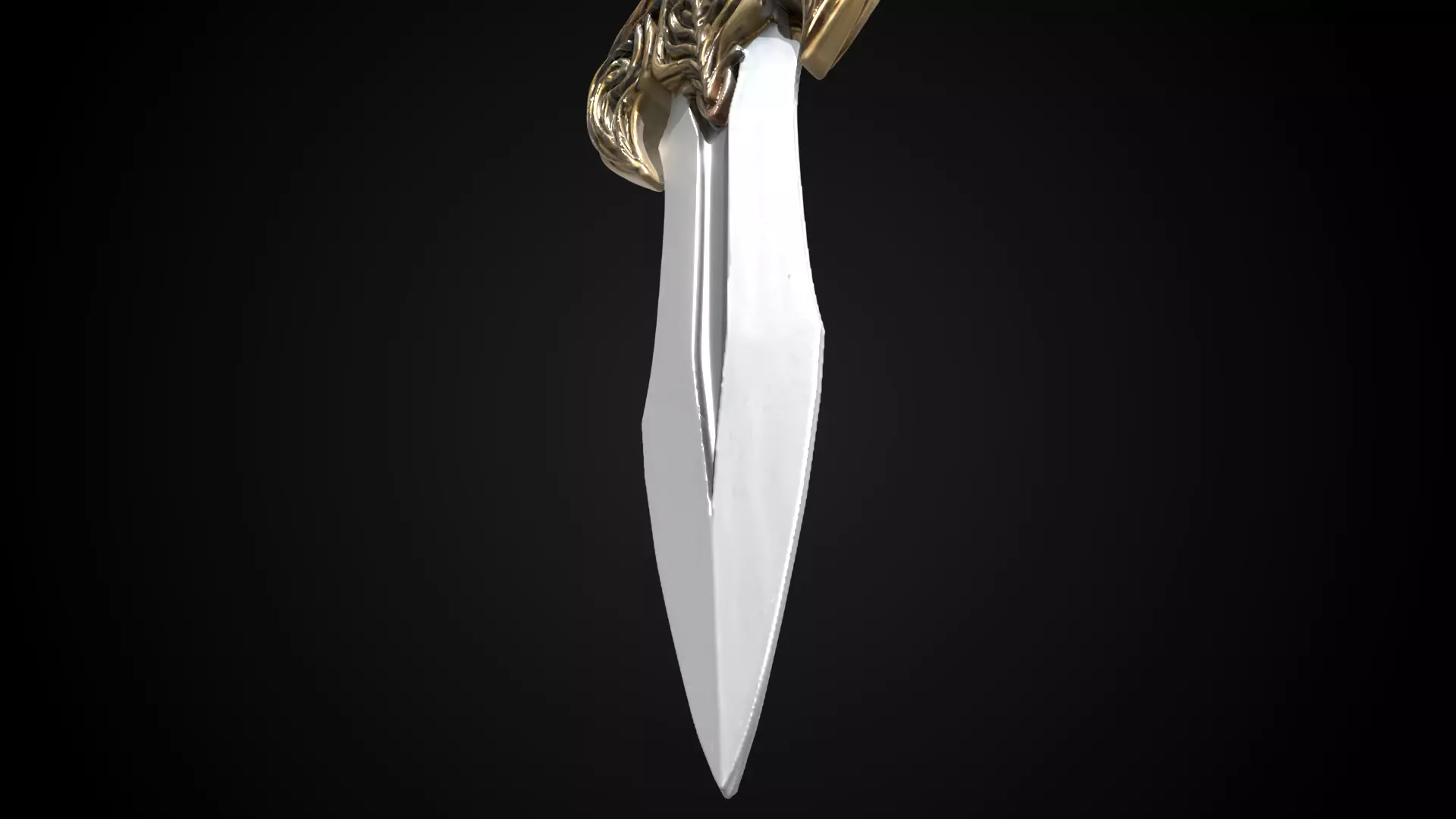 Stylized Hobbit Sword - Shirebite - Game Ready 3D model_5