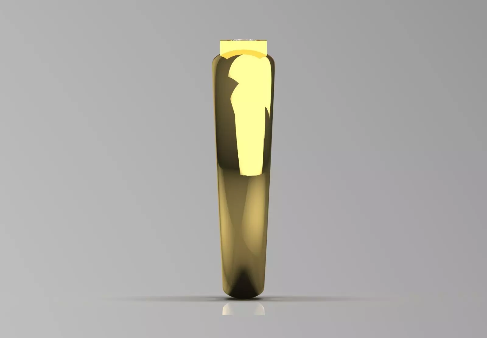 Man solitaire ring modern design model mr0234 3D print model_2