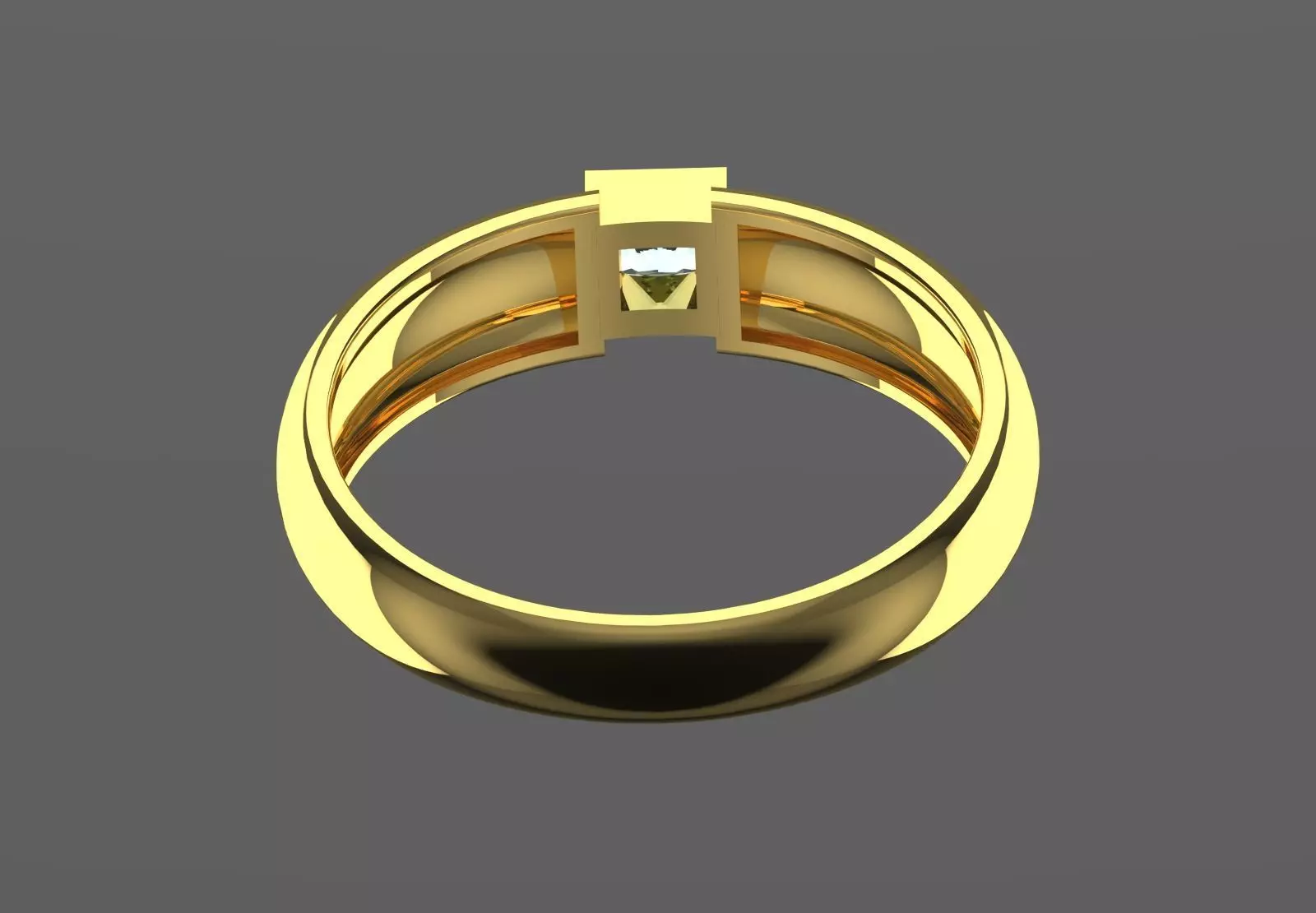 Man solitaire ring modern design model mr0234 3D print model_17