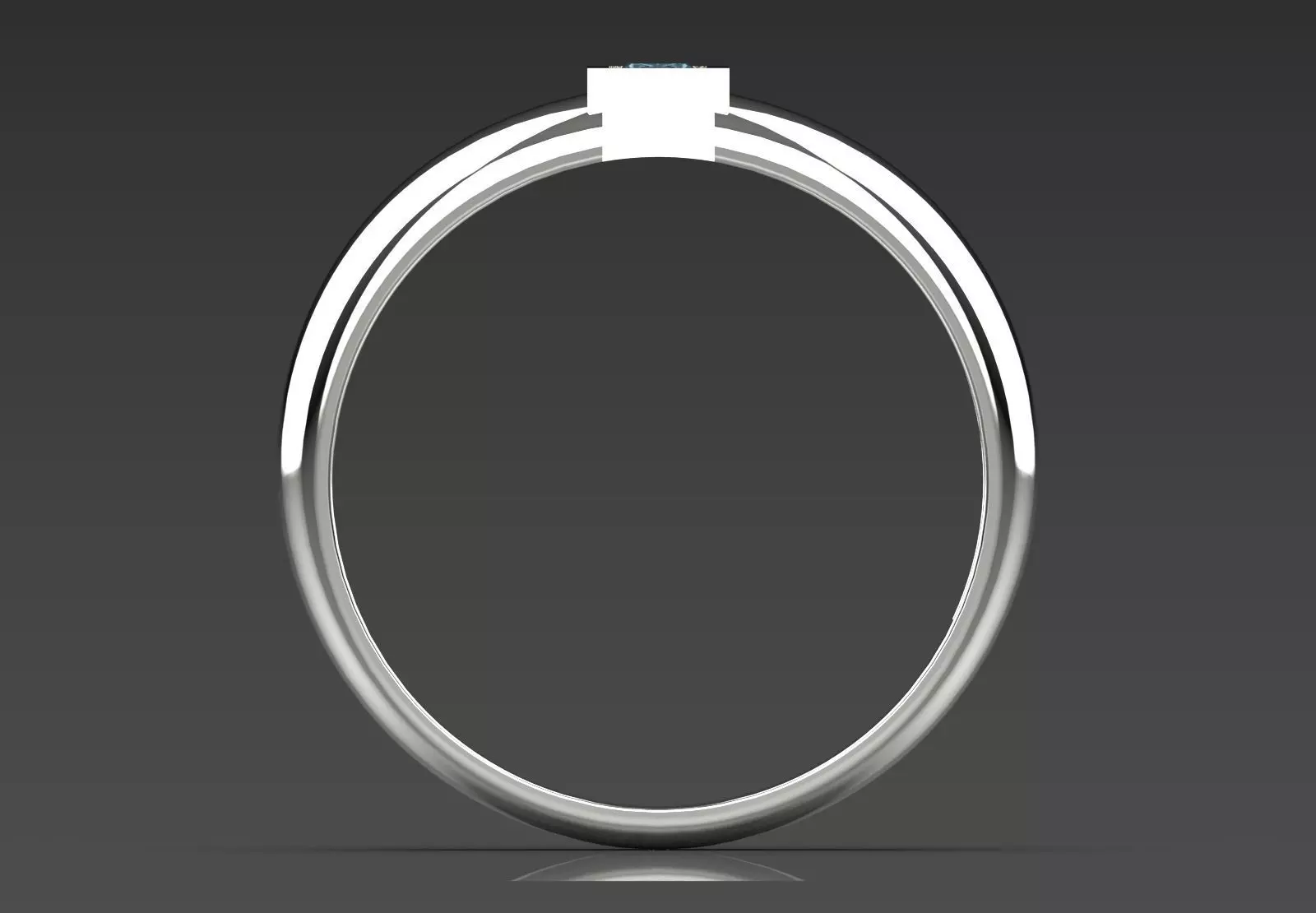 Man solitaire ring modern design model mr0234 3D print model_15