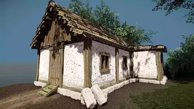 Medieval House Low poly 