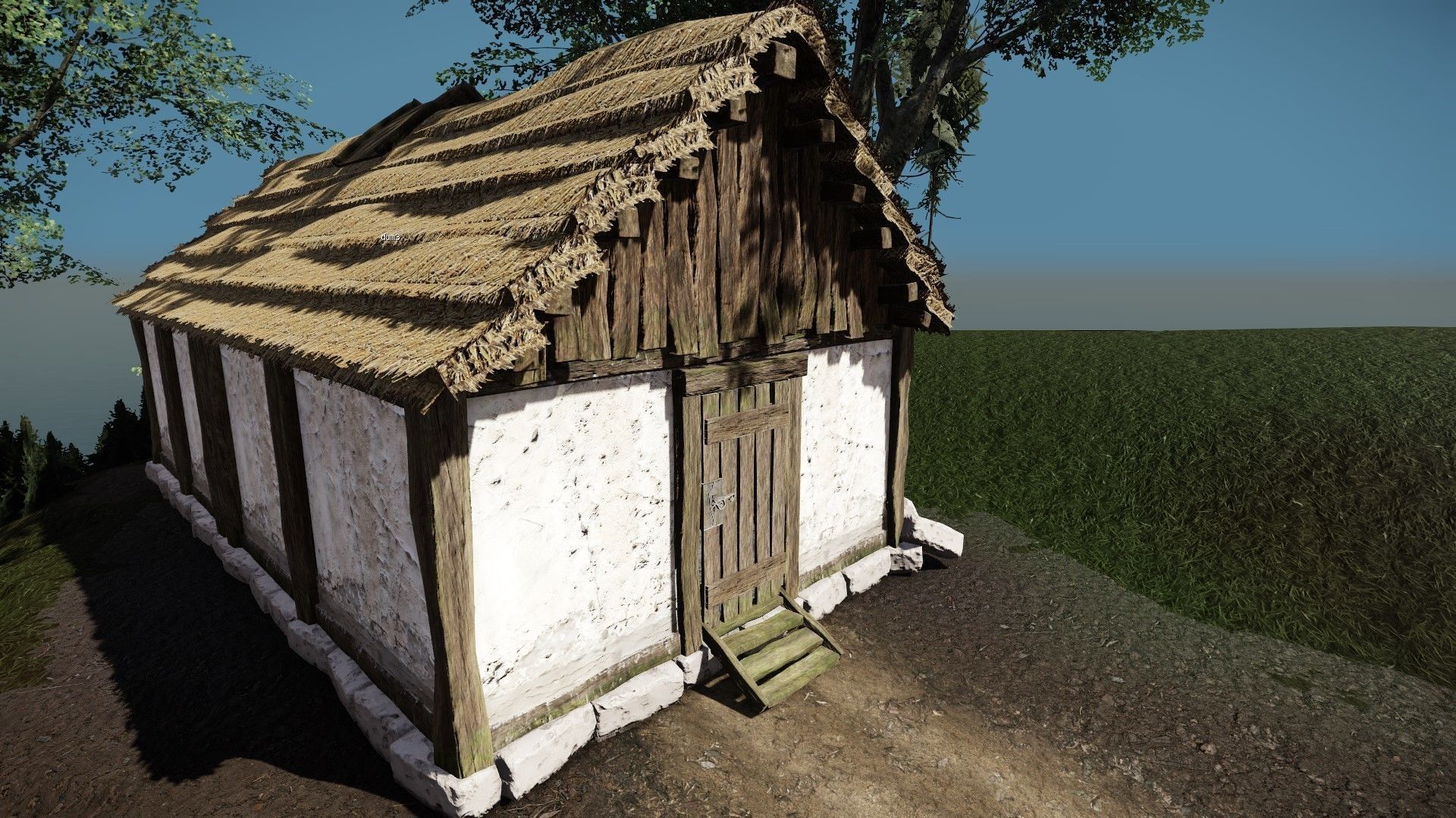 Medieval House Low poly  Low-poly 3D model_13