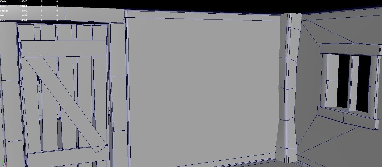 Medieval House Low poly  Low-poly 3D model_27