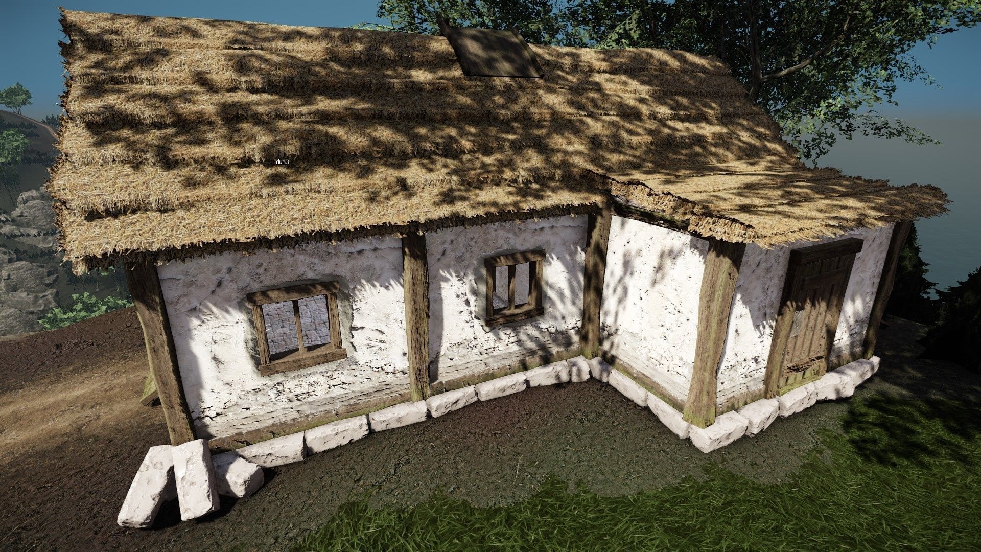 Medieval House Low poly  Low-poly 3D model_4