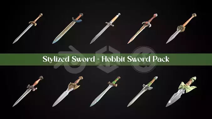 Stylized Sword - Hobbit Sword Pack