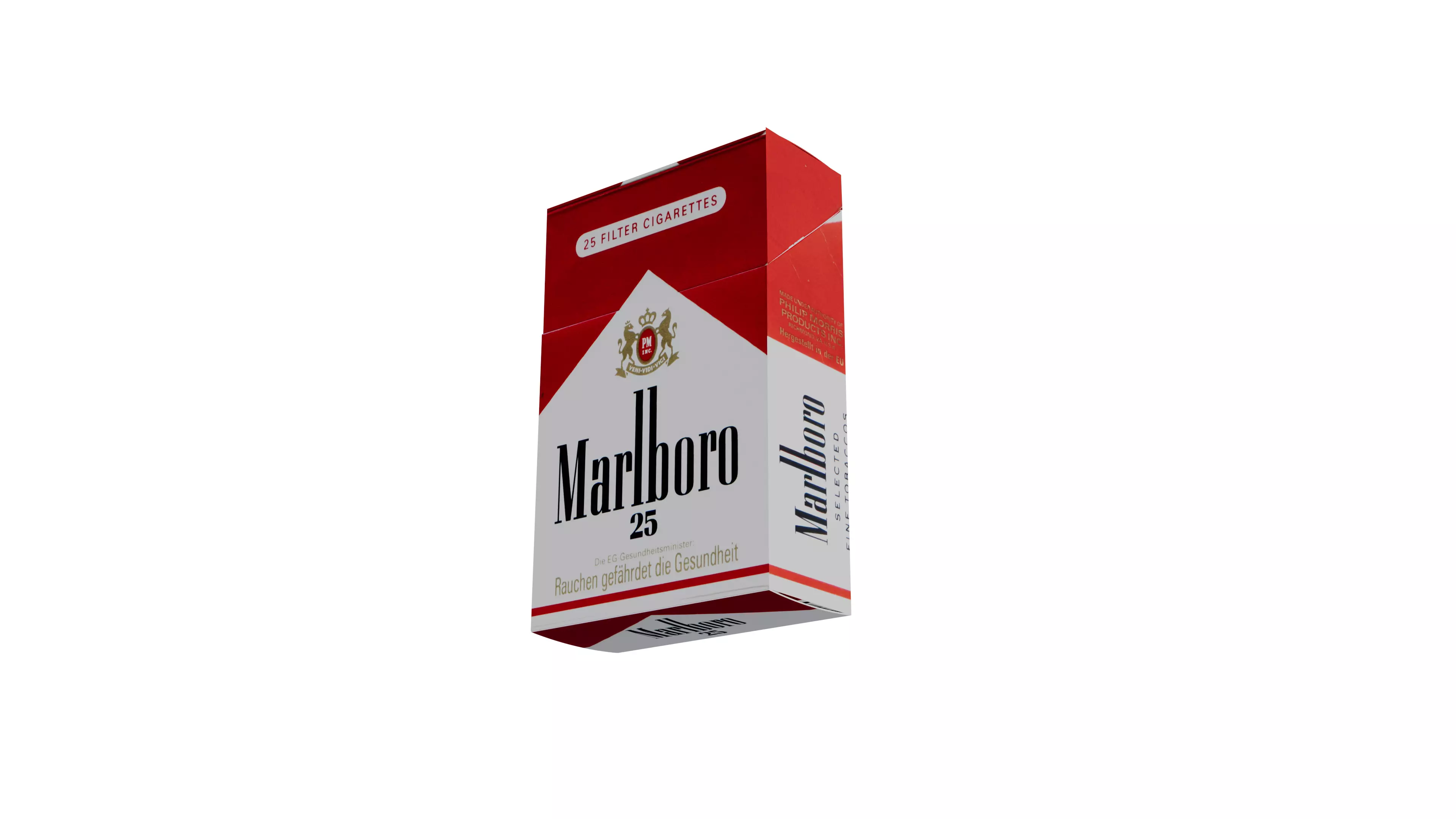 Realistic Cigarette Pack 3d Model Openable Marlboro Animation Low-poly 3D model_2