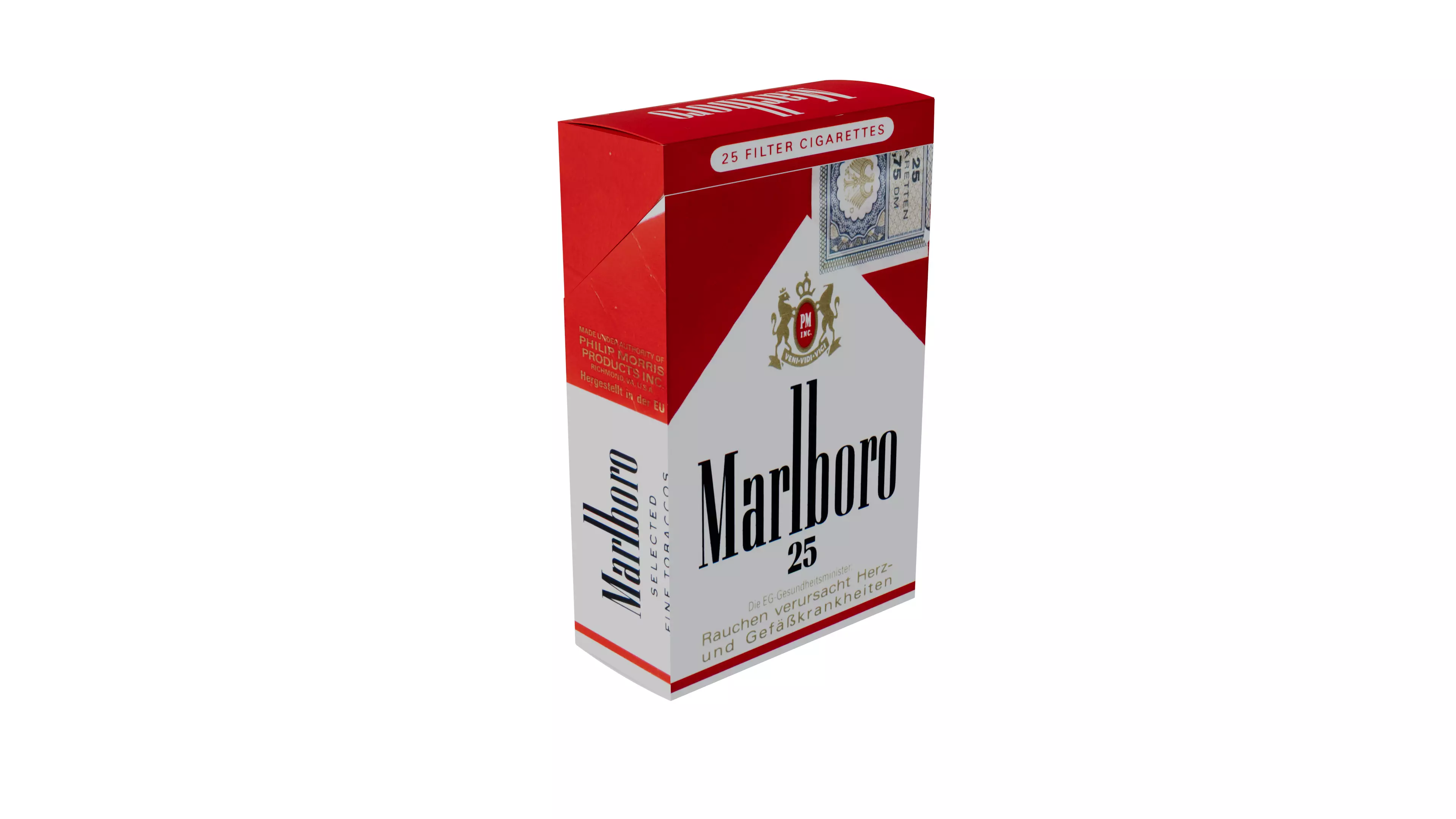 Realistic Cigarette Pack 3d Model Openable Marlboro Animation Low-poly 3D model_3