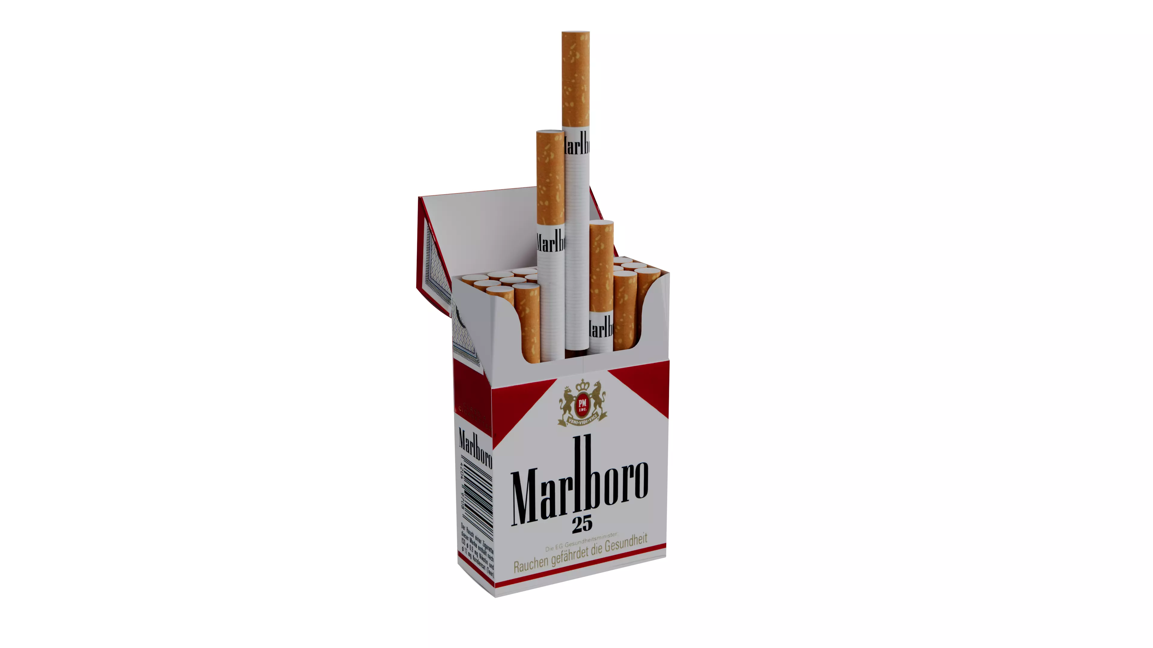 Realistic Cigarette Pack 3d Model Openable Marlboro Animation Low-poly 3D model_5
