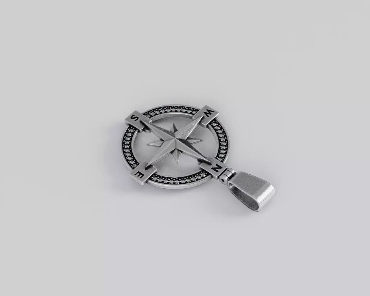 Compass Pendant - Colgante Brujula 3D print model_17