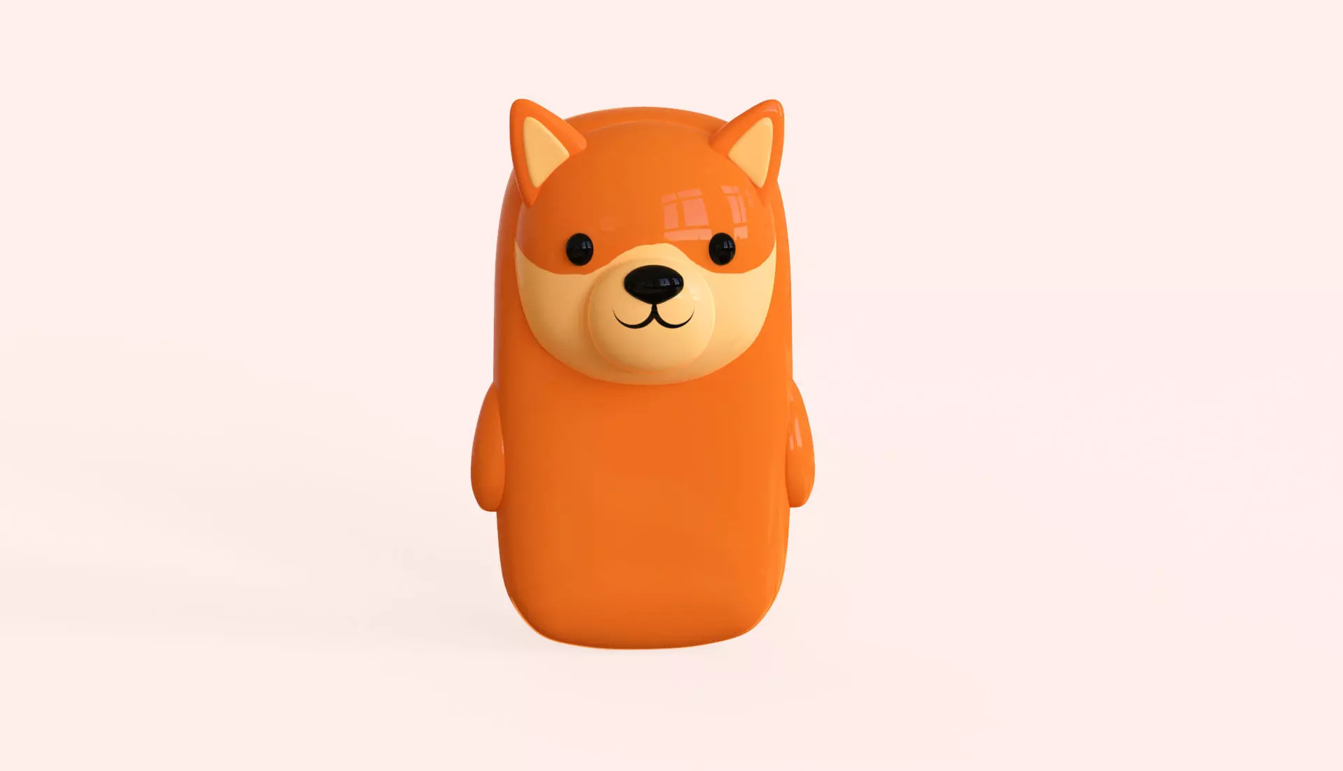 Fox Phone Toy Low-poly 3D model_4