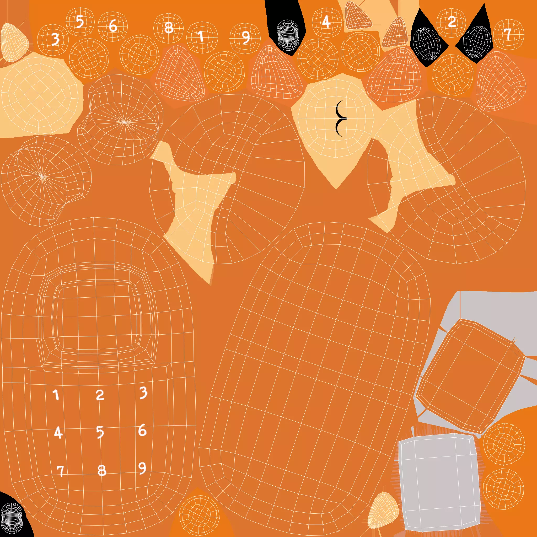 Fox Phone Toy Low-poly 3D model_5