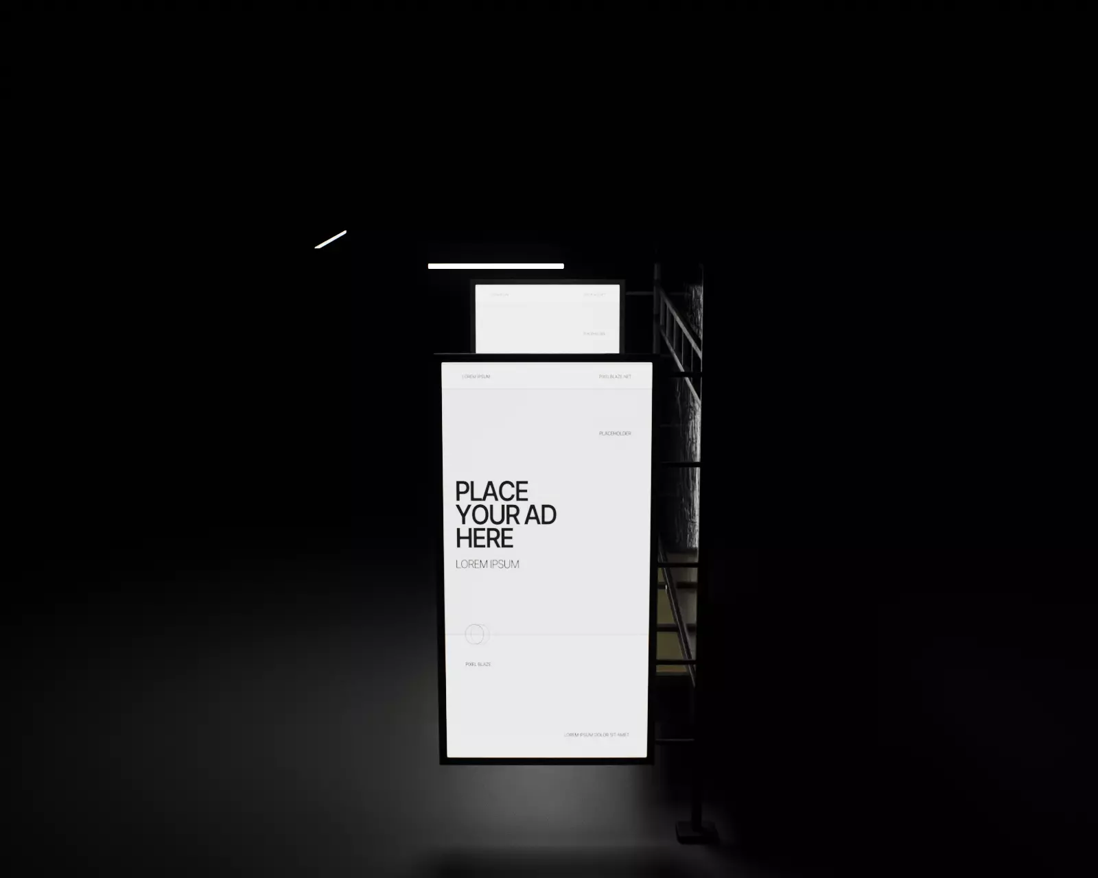 Bus Stop Type A Low-poly 3D model_23