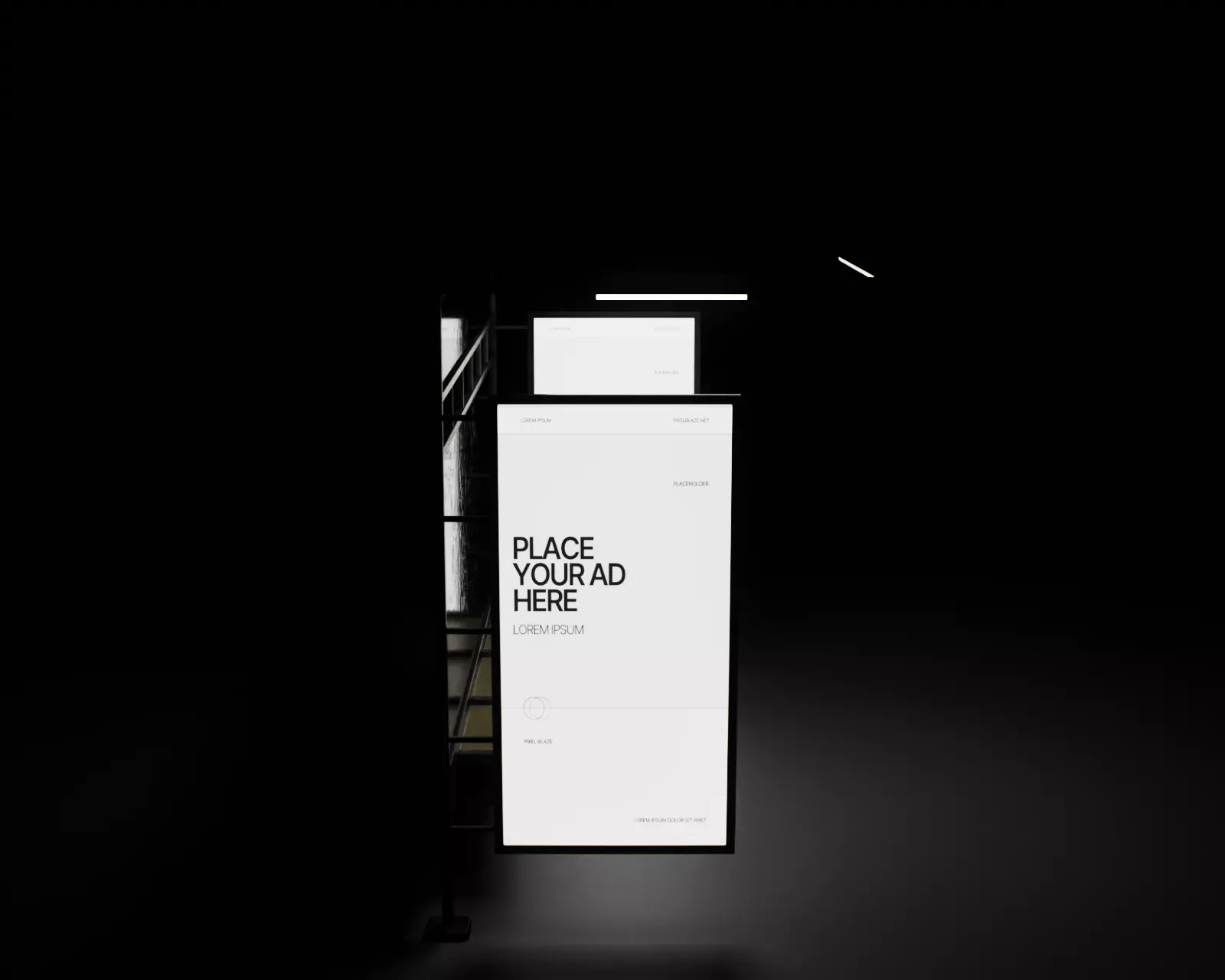 Bus Stop Type A Low-poly 3D model_19