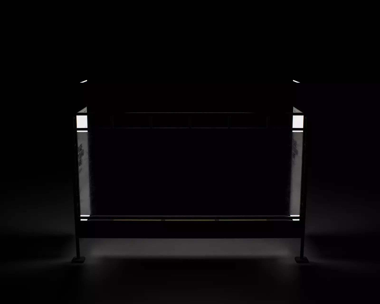 Bus Stop Type A Low-poly 3D model_21