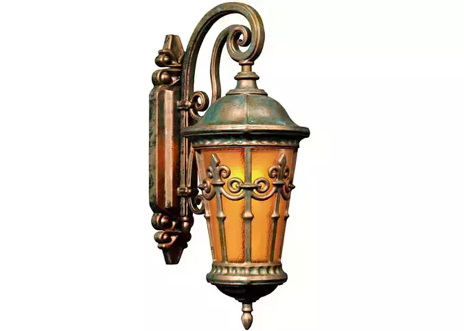 Classic Facade street Wall Lamp Light Lantern streetlight Sconce 3D model
