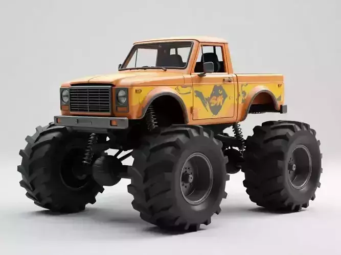 High-Poly Monster Truck 