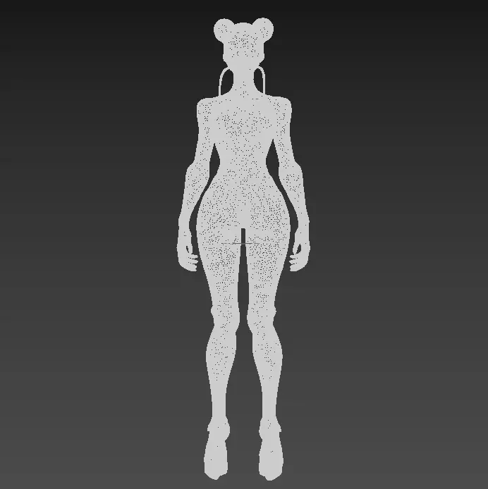 gynoid robot 3D model_1