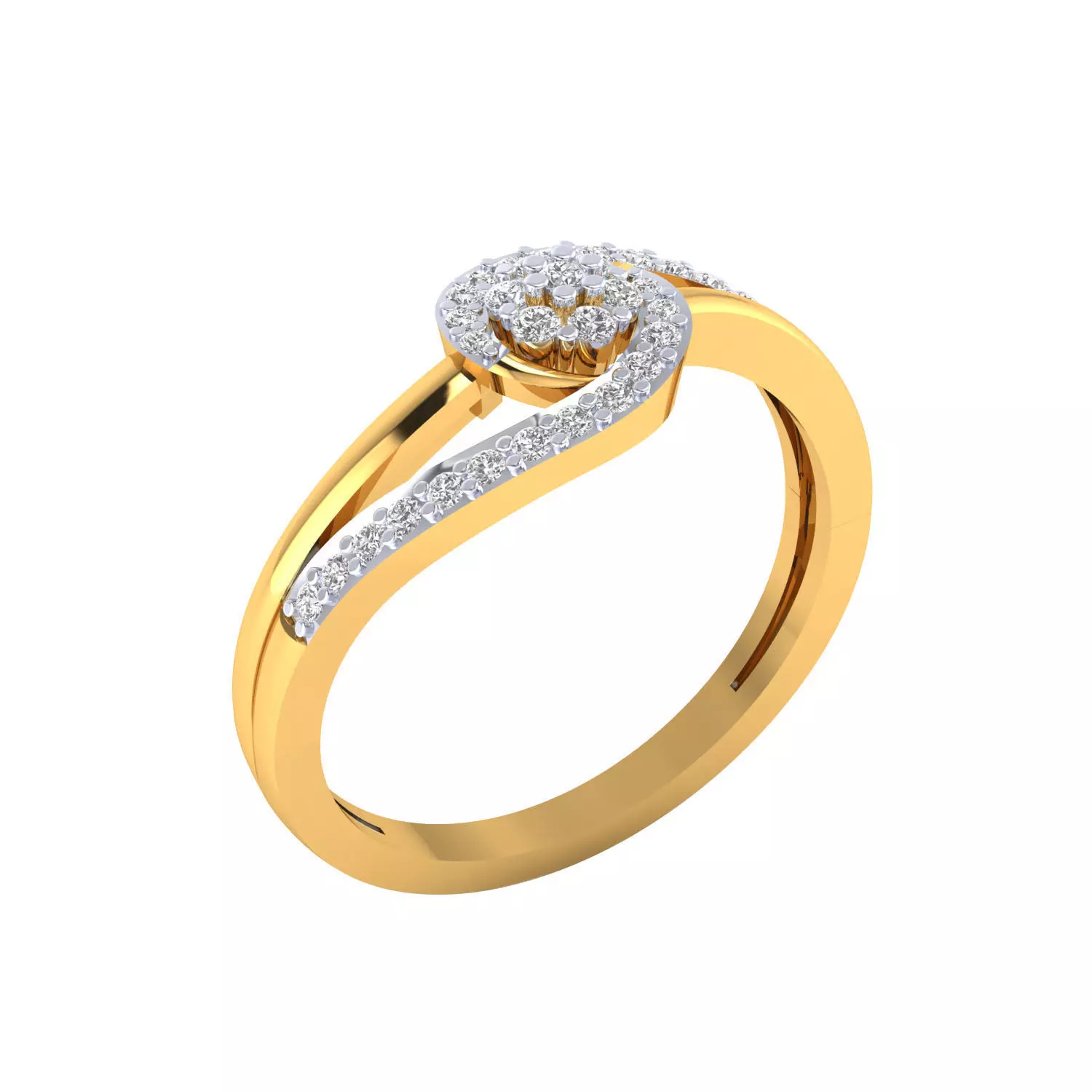 Women Ring Render 3dm STL MTL OBJ FBX Details 3D print model