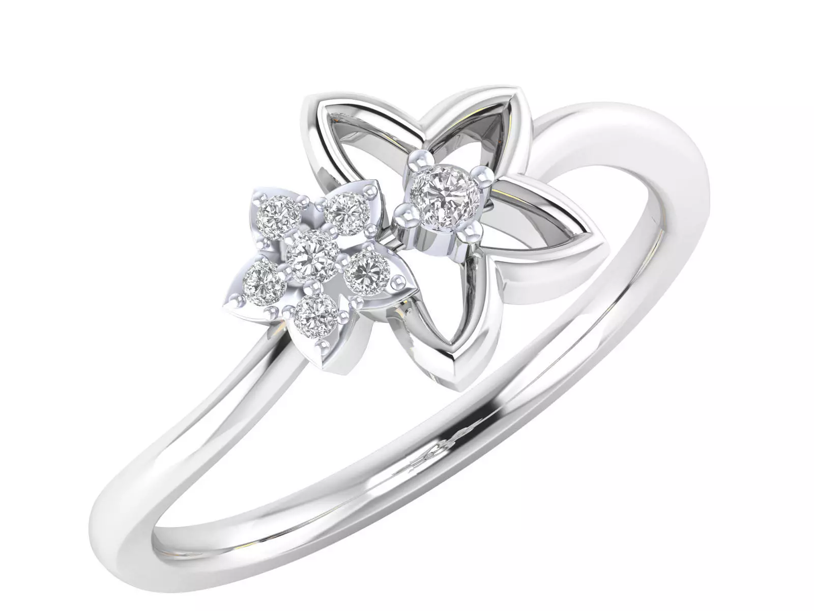 Women Ring Render 3dm STL MTL SLC JCD OBJ FBX Details 3D print model_1