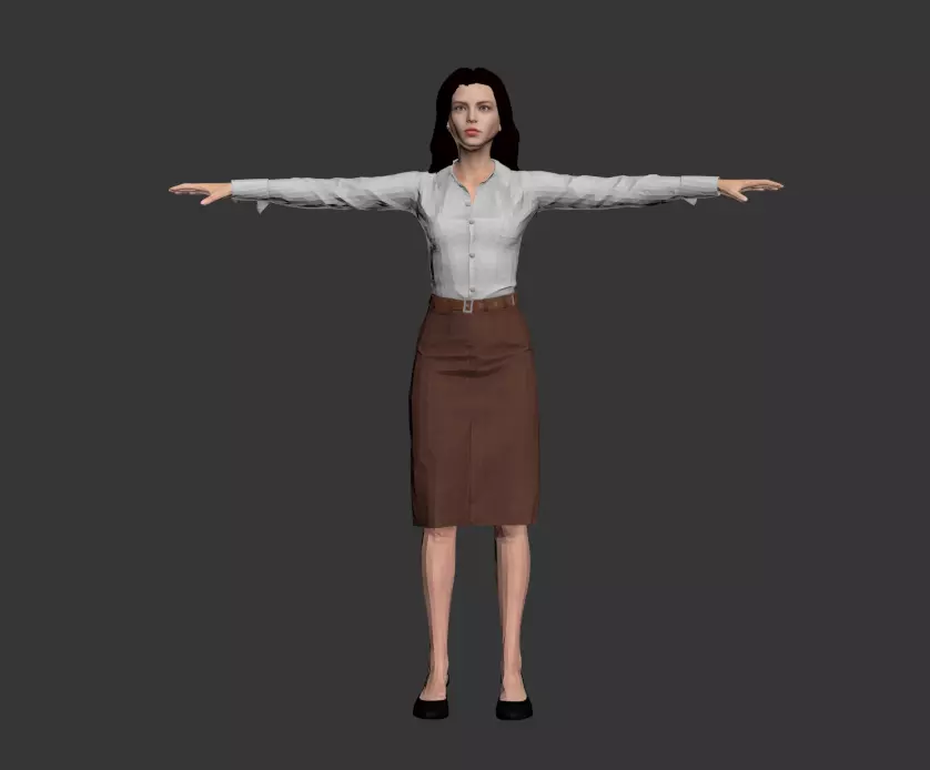 Professional Female Avatar 3D model_0