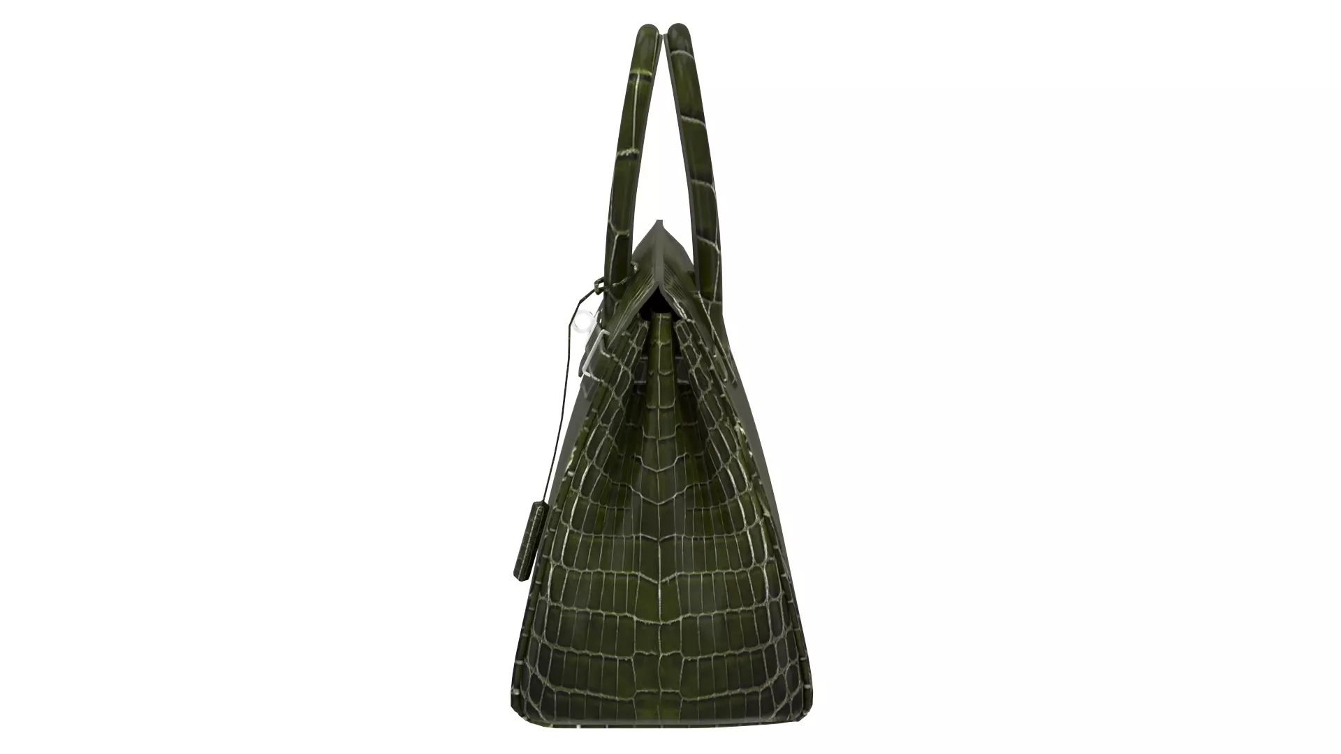 Hermes Birkin Crocodile Moss Green 3D Model Low-poly 3D model_11