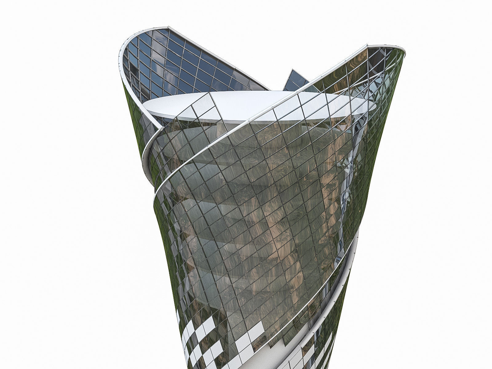 Airport Control Towers Collection Low-poly 3D model_9