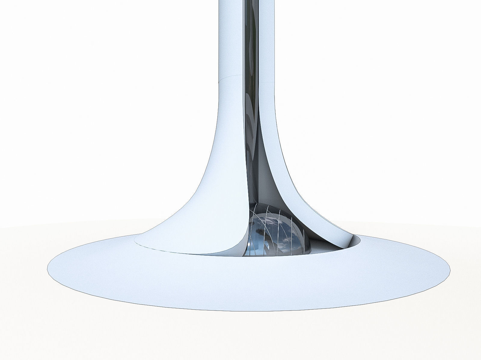 Airport Control Towers Collection Low-poly 3D model_2