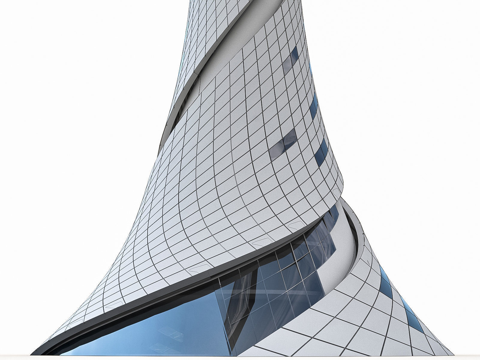 Airport Control Towers Collection Low-poly 3D model_8