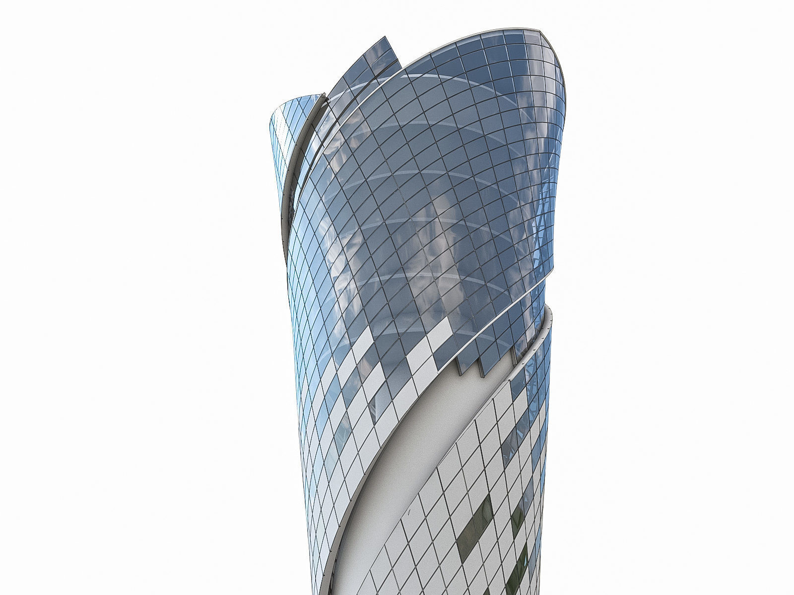 Airport Control Towers Collection Low-poly 3D model_7