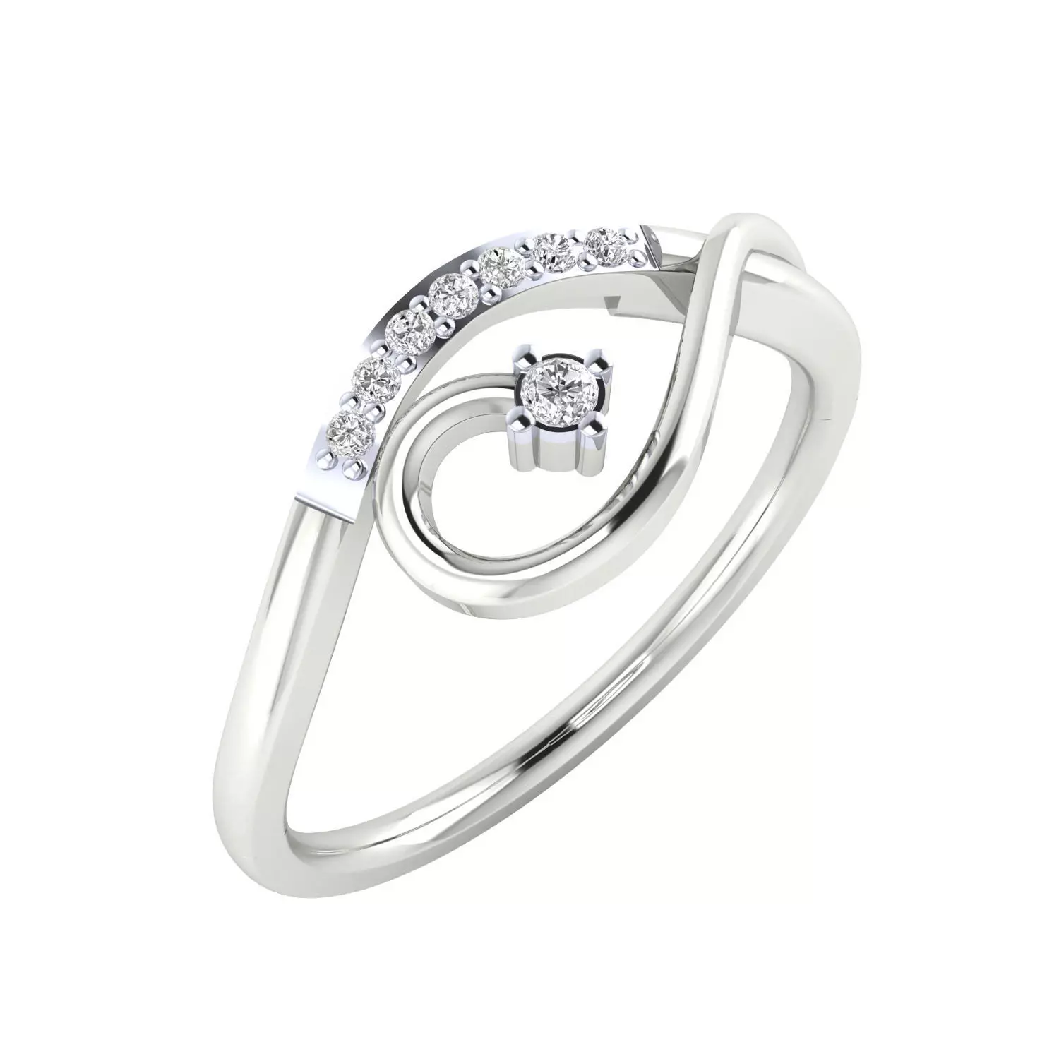  Women Ring Render 3dm STL MTL SLC JCD OBJ FBX Details 3D print model_12