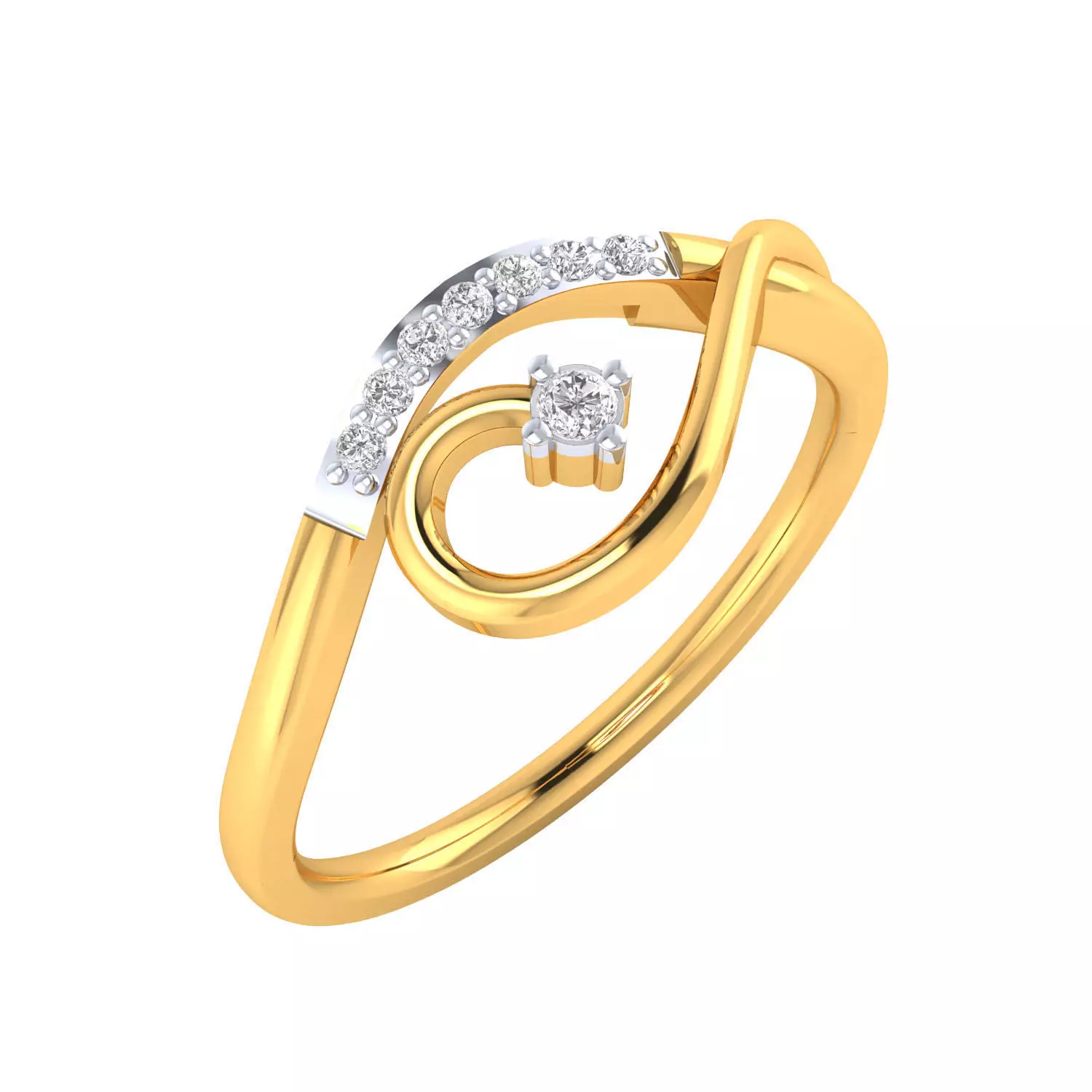  Women Ring Render 3dm STL MTL SLC JCD OBJ FBX Details 3D print model_0