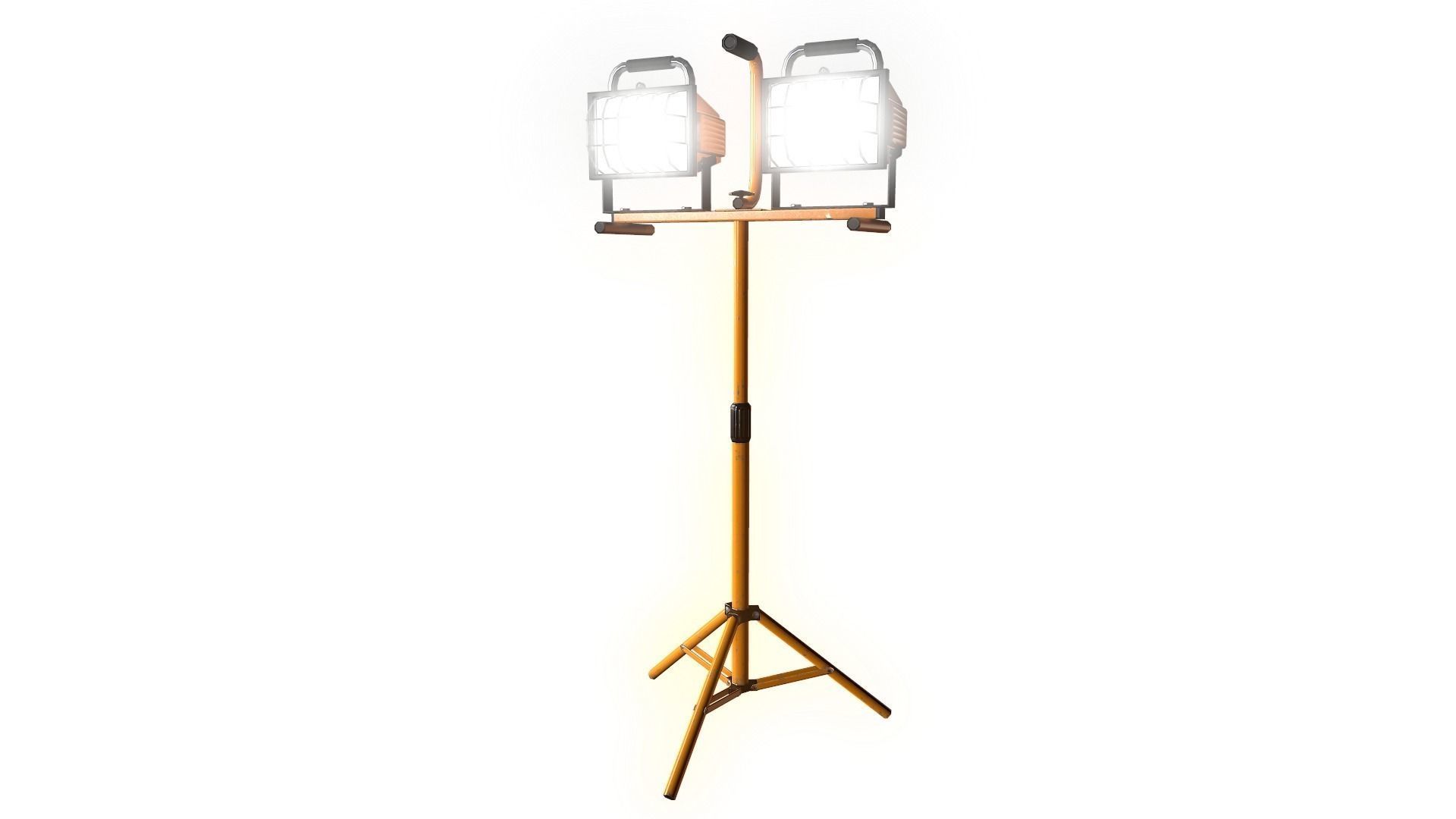 Work Light Tripod Low poly Low-poly 3D model_6