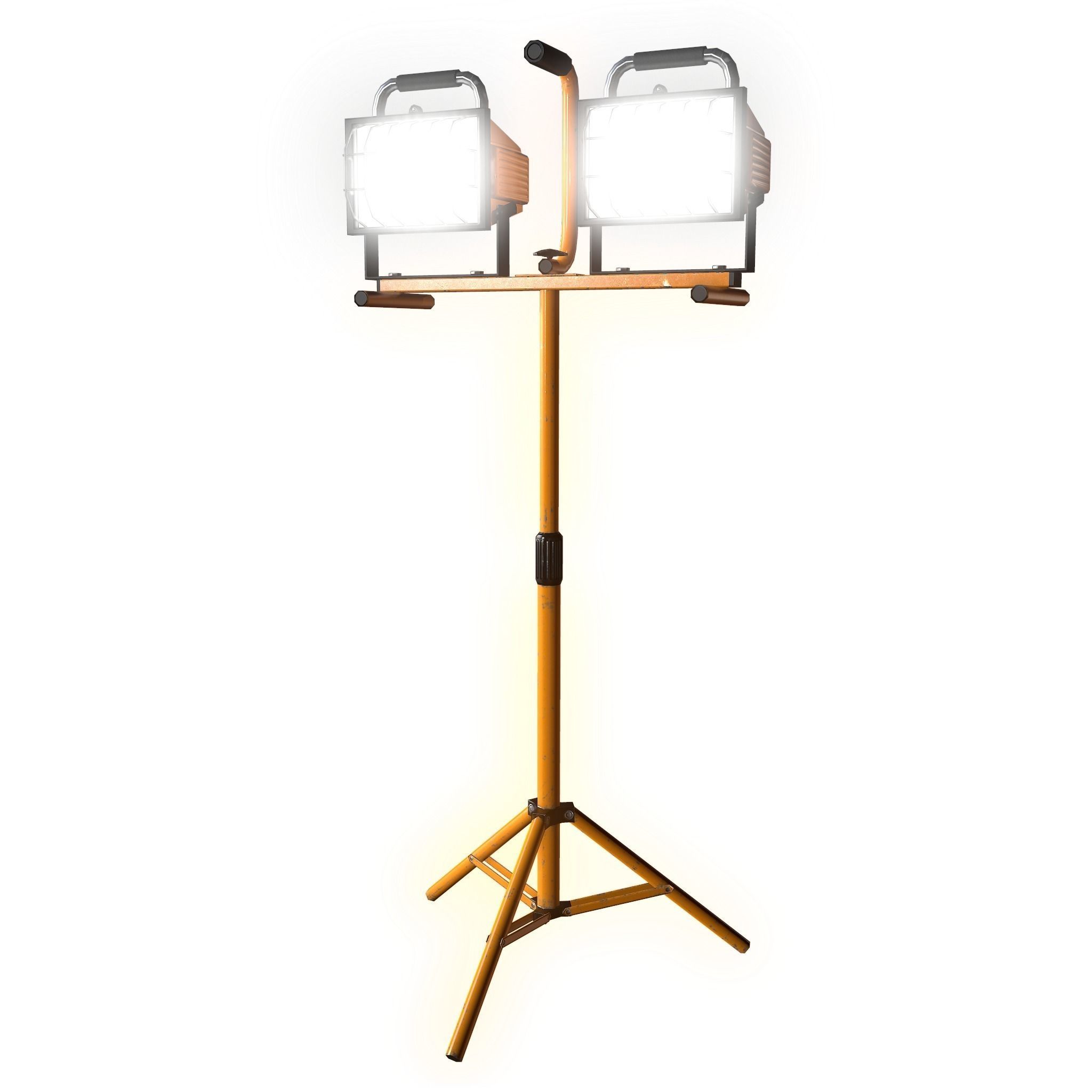 Work Light Tripod Low poly Low-poly 3D model_5