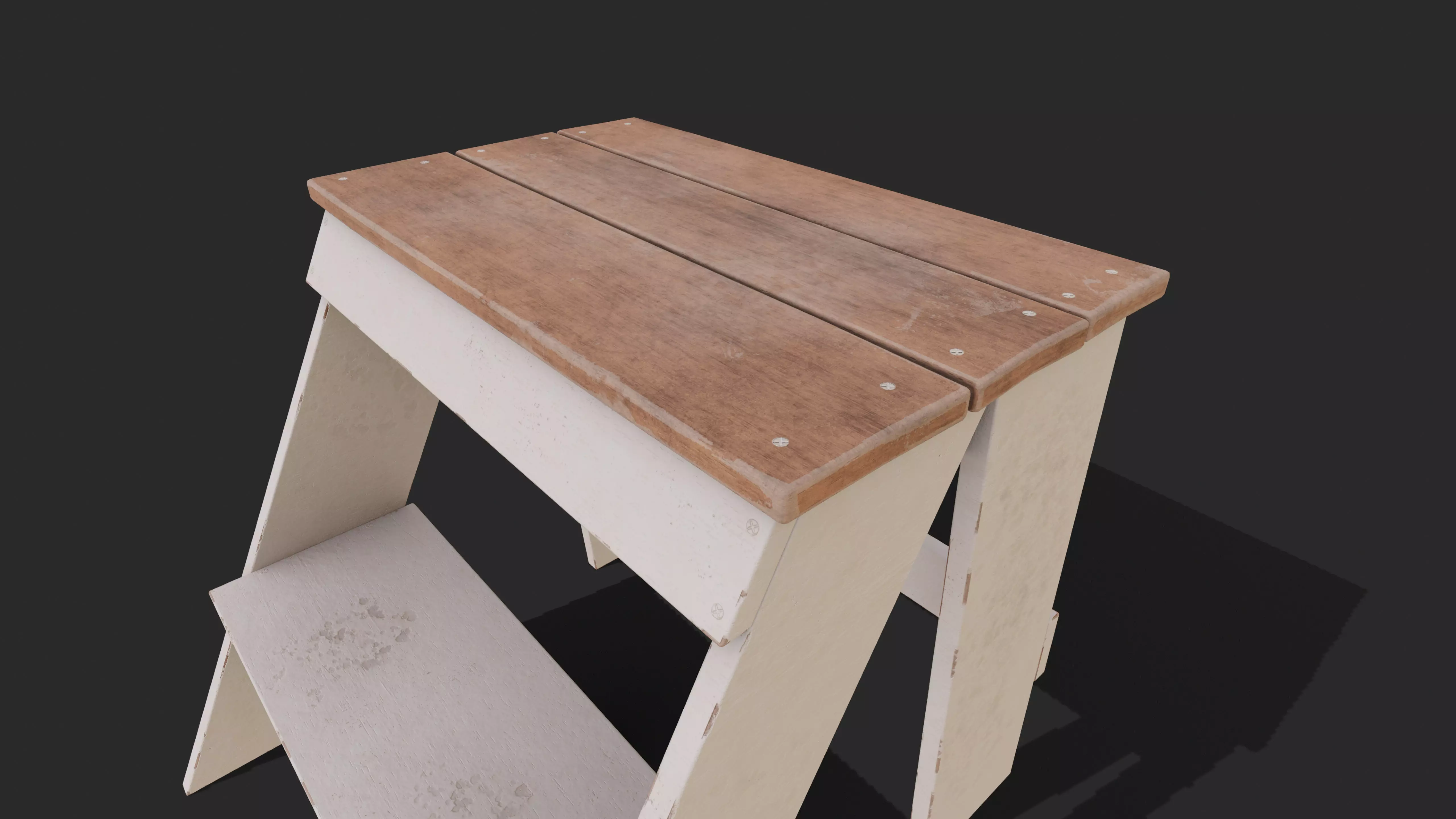 Step Stool Free low-poly 3D model_6