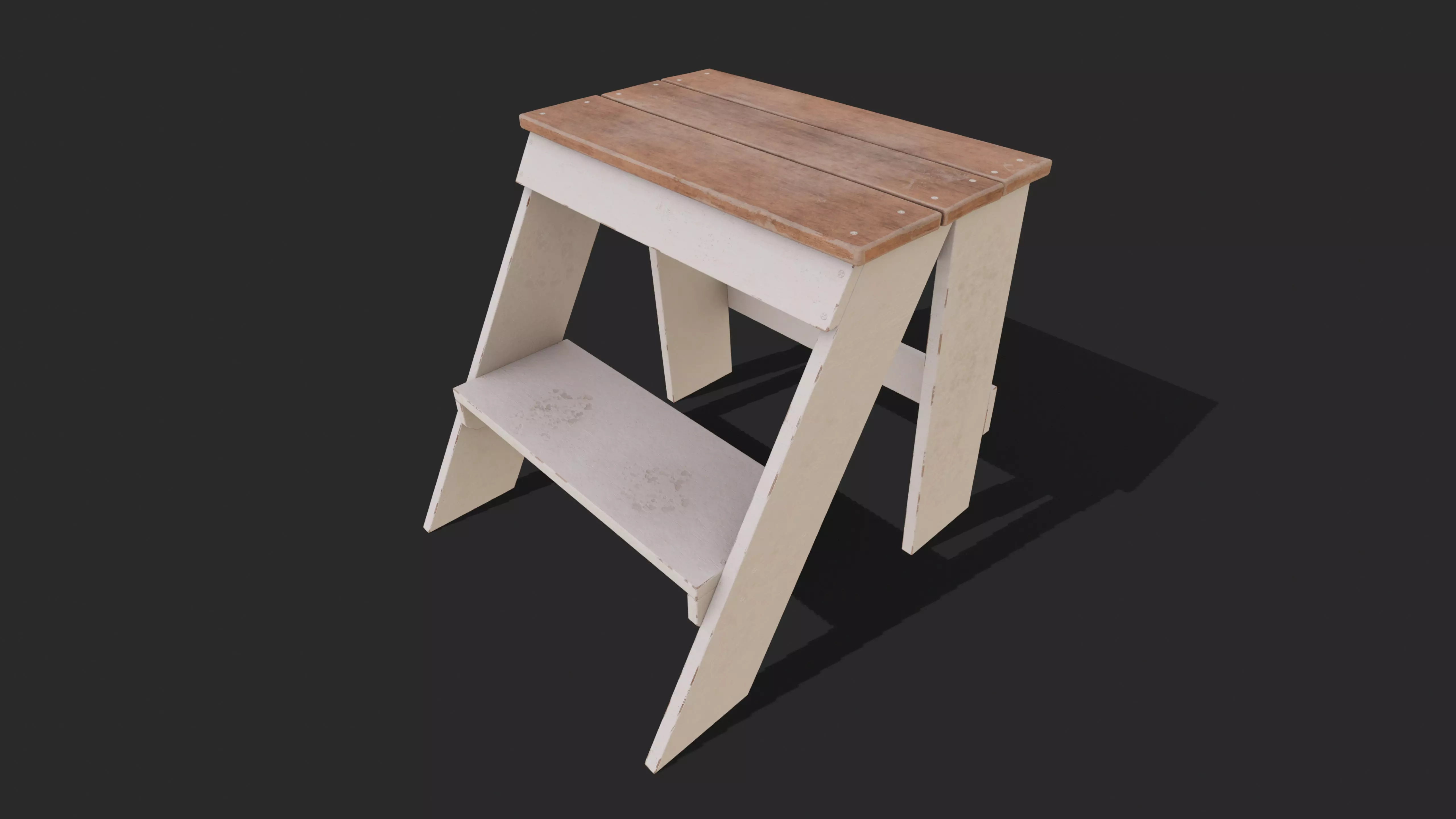 Step Stool Free low-poly 3D model_0