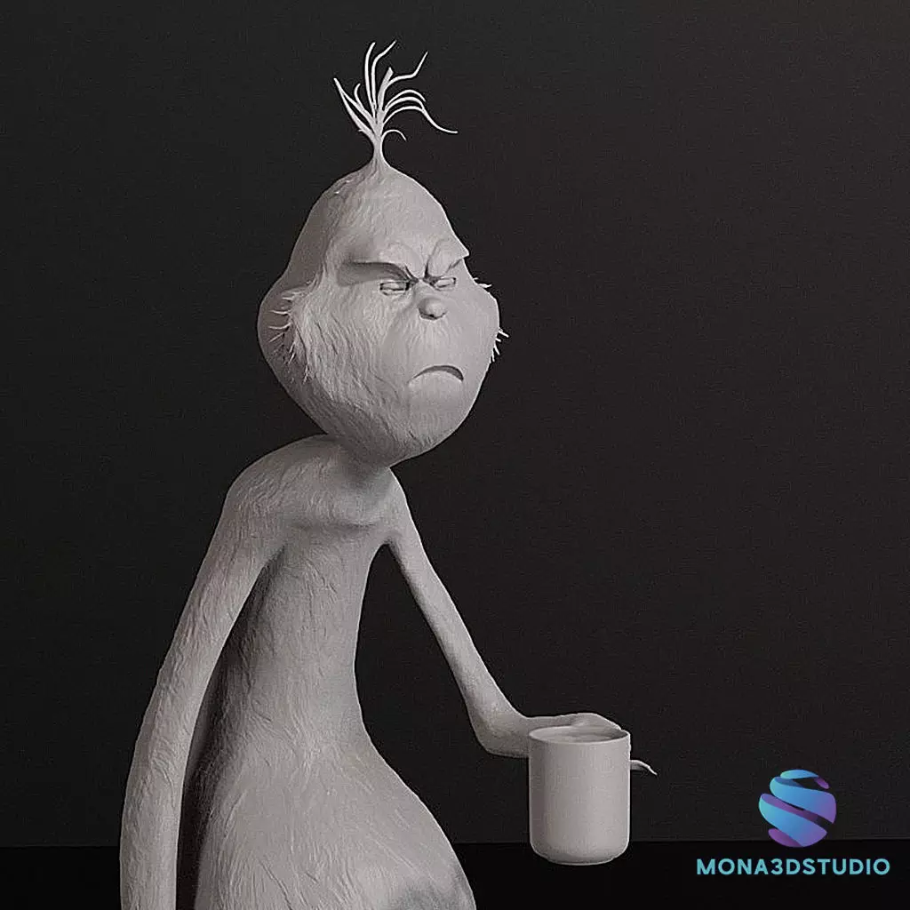 The Grinch and Max - 3D Printable Christmas Set   3D print model_4