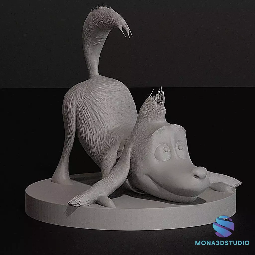 The Grinch and Max - 3D Printable Christmas Set   3D print model_5