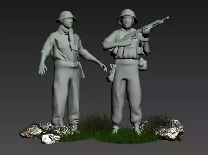 Vietnamese Soldier 3D model
