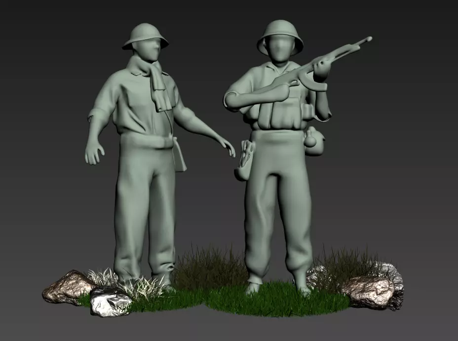 Vietnamese Soldier 3D model_0