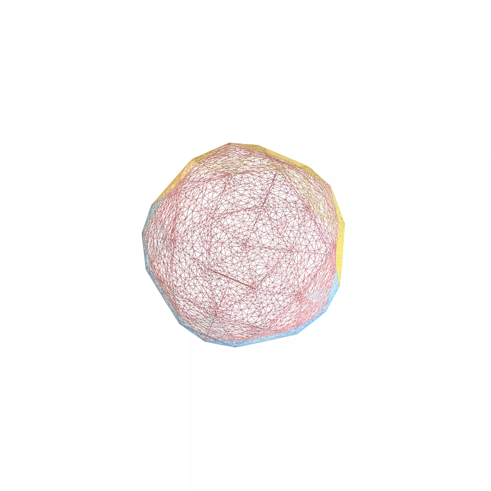 Pastel blue yellow easter eggs 3d model Low-poly 3D model_7